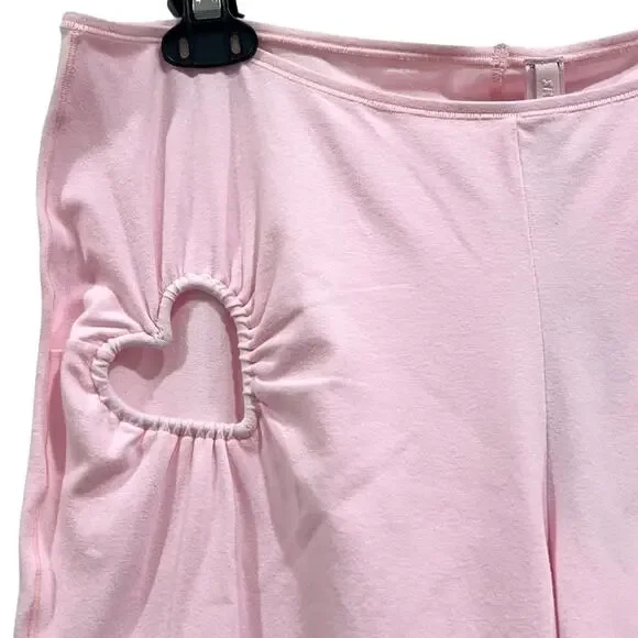 SOLD NWT NEW SKIMS Cherry Blossom Heart Cutout Flare Leggings Pink - Picture 4 of 9